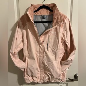 Columbia rain jacket. Light coral pink. Size L